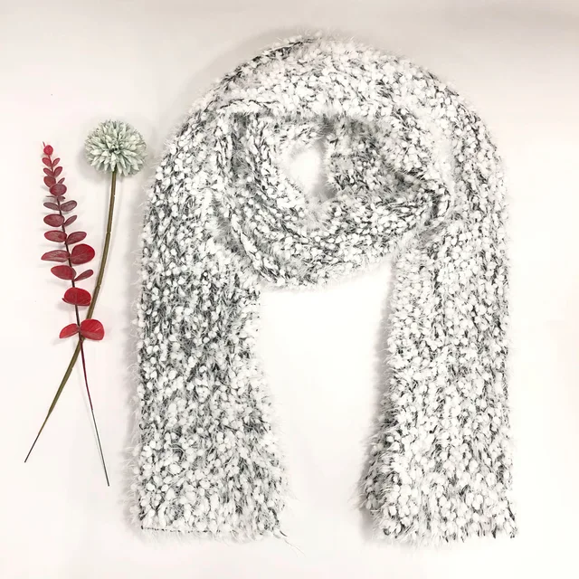 Ladies Winter Boucle Knitted Scarf