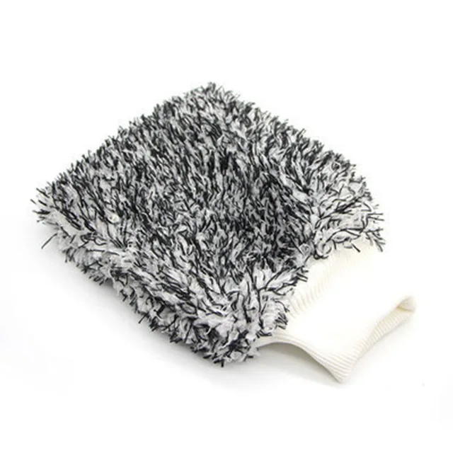 Colored long - haired coral mitts for car cleaning