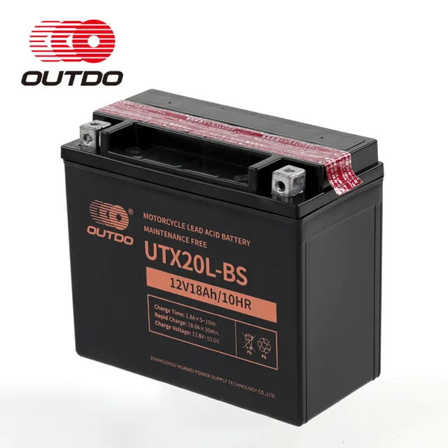 OUTDO Dry Charged Maintenance Free motorcycle Battery （2 WHEELERS BATTERY）