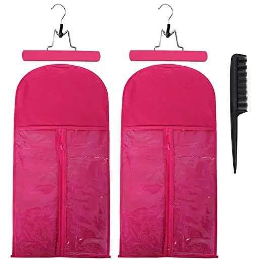 Wig Pvc Hair Extensions Packaging Bag For Girls