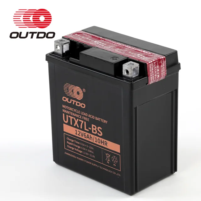 OUTDO DRY CHARGED Maintenance Free Motorcycle Battery