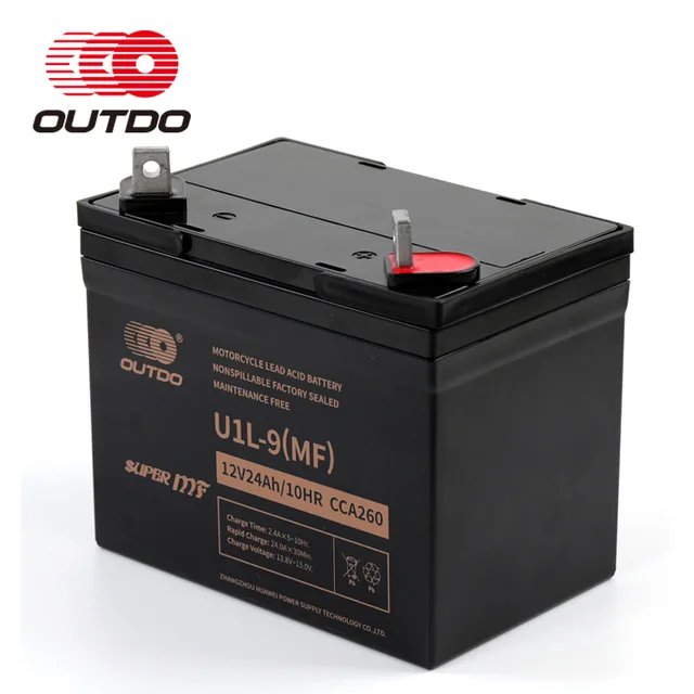 OUTDO Factory Activated Sealed MF motorcycle battery(VRLA Maintanance Free)