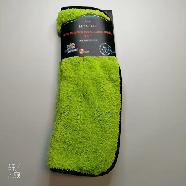 Microfiber cleaning towel for car care cleaning
