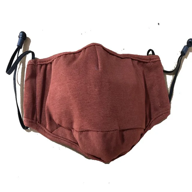 Mens/ladies knit fabric mask with individual filter insert