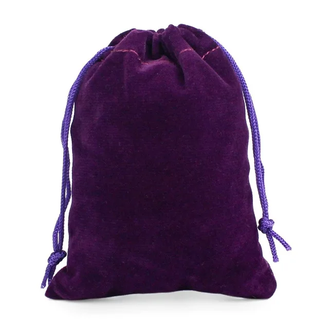 Custom Colorful Velvet Jewelry Gift Drawstring Bag Pouches