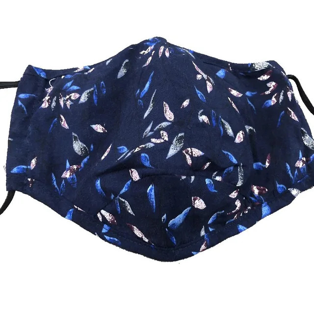 Ladyies and mens woven fabric mask with individual filter insert