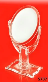 Cosmetic Oval Mirror (plane+3x) organizer container