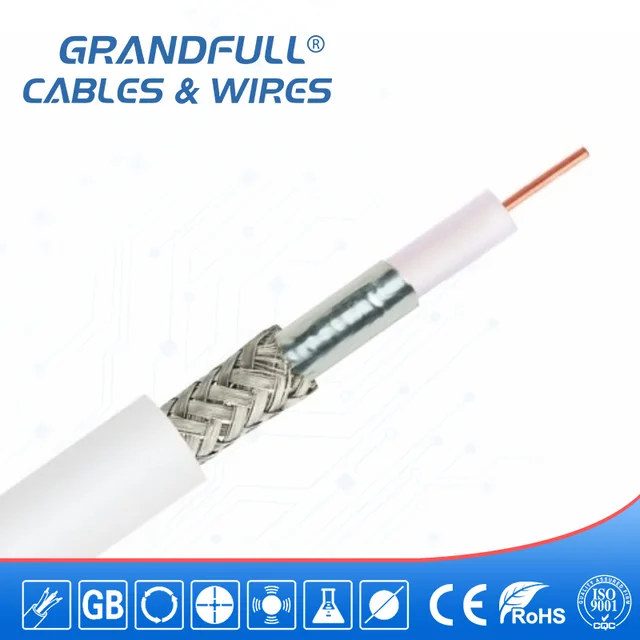 Coaxial Cable RG6(128A) 4pairs Twisted Pairs Network Cable Ethernet Cable