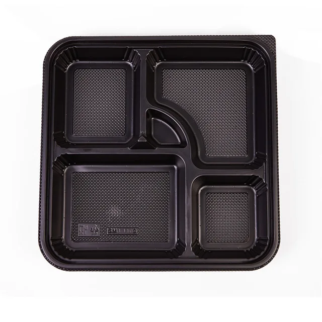SM3-1103 customizable sealed disposable food container small plastic lunch box set