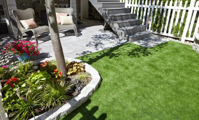 40mm 3-Tones Free of Heavy Metals Artificial Grass Synthetic Turf Fake Grass for Decoration