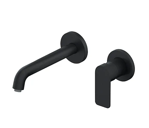 Black Matte concealed basin mixer