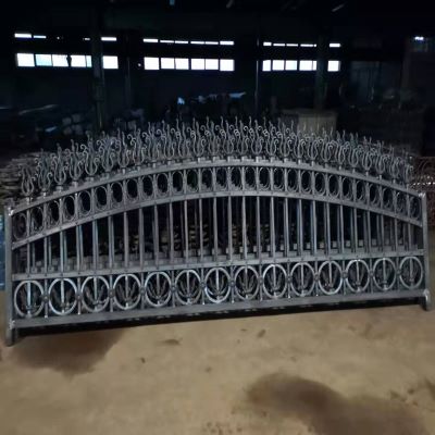 Wrought iron fence element