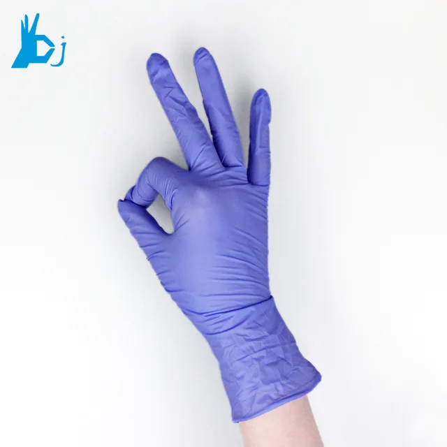 Disposable powder free synthetic gloves for food processing