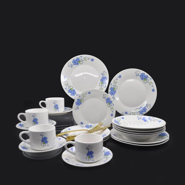 Coffee cup and saucer porcelain dinnerware set hotel special porcelain dinnerware set
