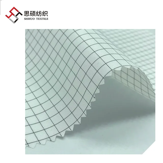 100D conductive grid fabric for ESD Clothes