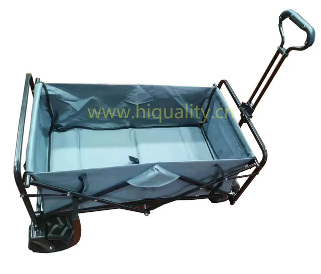 Outdoor Beach wagon /Picnic Camping Wagon /Camping Cart /Garden Trail /Foldable Collapsible Folding Utility Cart Wagon with Replace Cover