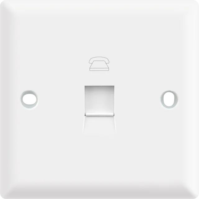 1 gang RJ11 data socket (4 terminal)