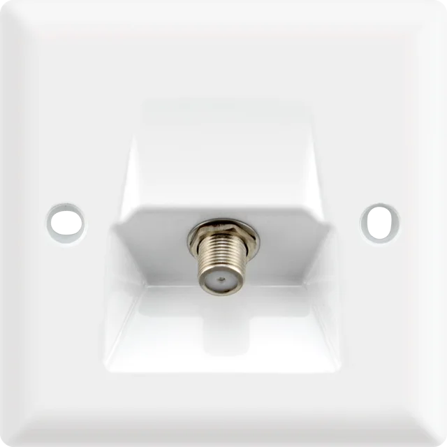 Single satellite socket with angle