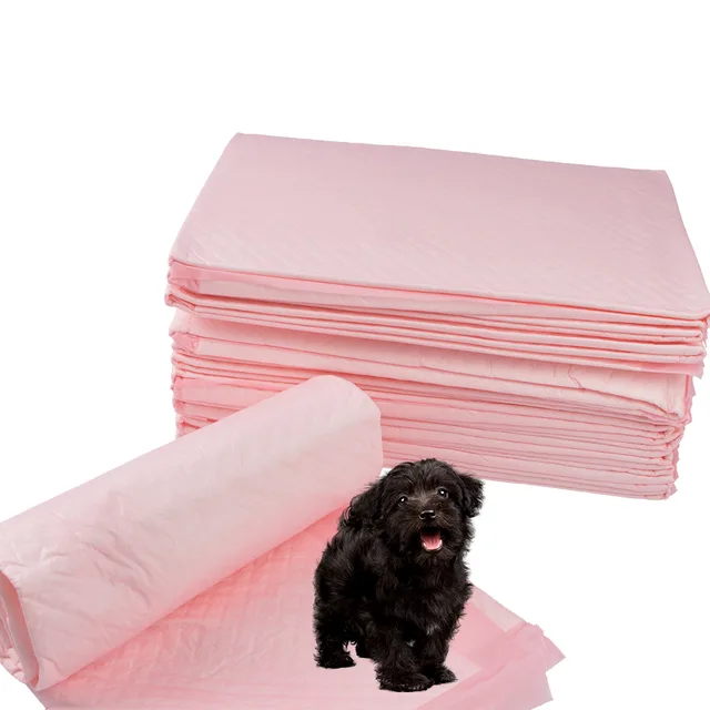 Puppy pads with client's label
