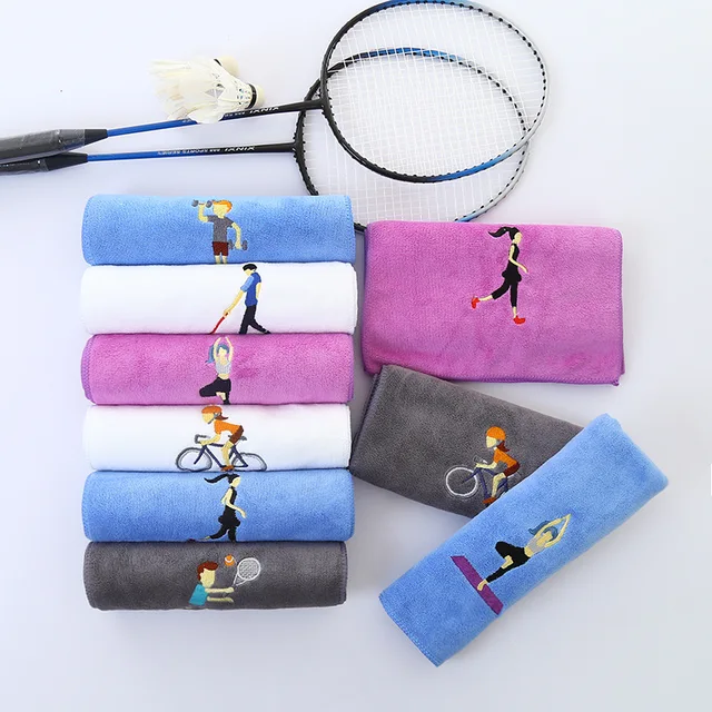 Microfiber sport gym towel custom logo gift towel good absorption