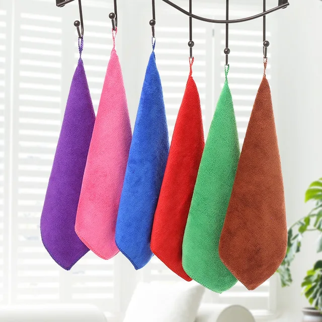 Microfiber kitchen towel hand towel cleaning cloth,cleaning towel