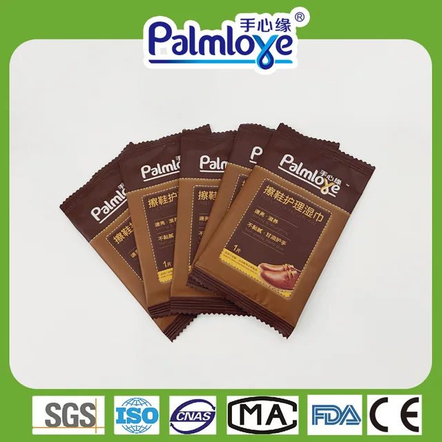 AAAA Palmlove good price shoes polish and care wipes shining & nourishing