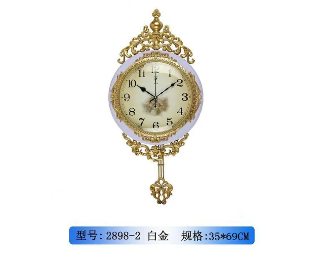 Plastic quartz wall clock