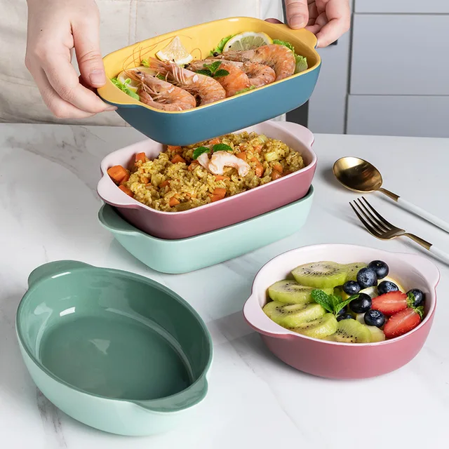 Contrast color Baking Dish