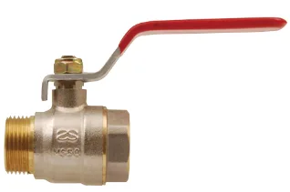 ACS Brass Ball Valve with steel handle, MF thread