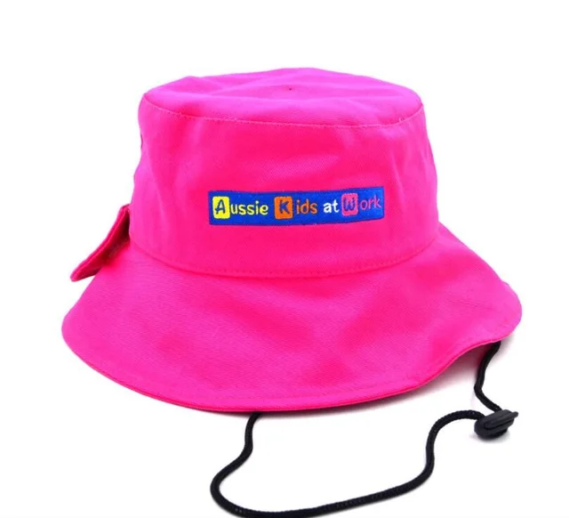 Embroidery lady cotton bucket hat