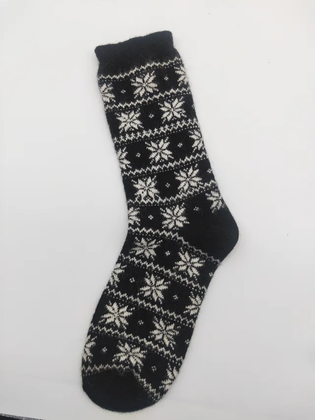 Ladies Wool Socks Diamond