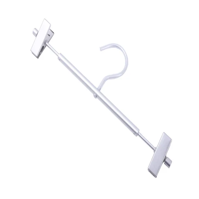 Aluminum tube pant hanger with clip