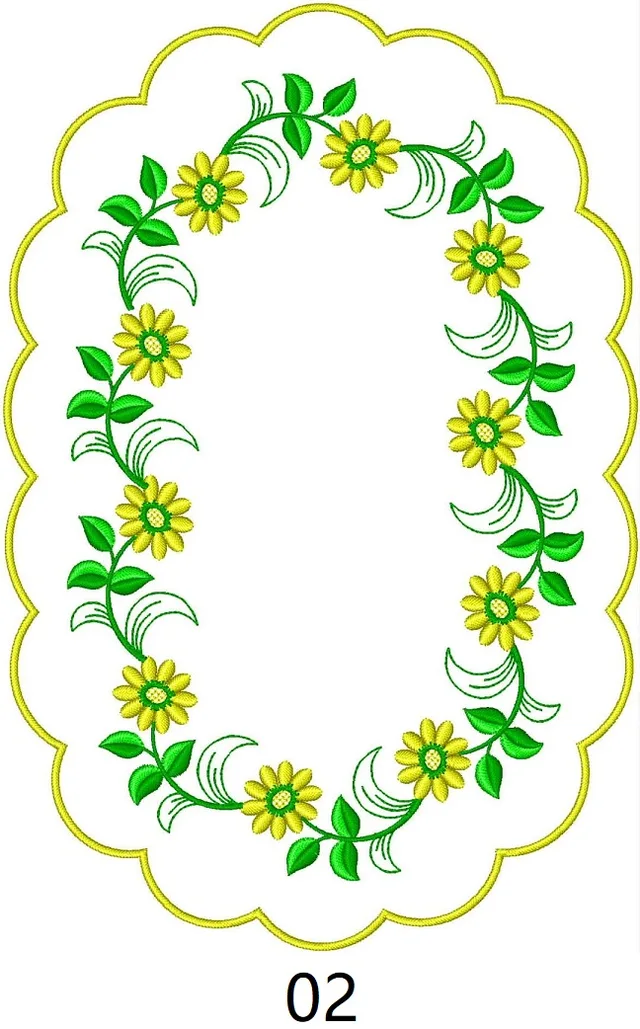 Embroidery doily