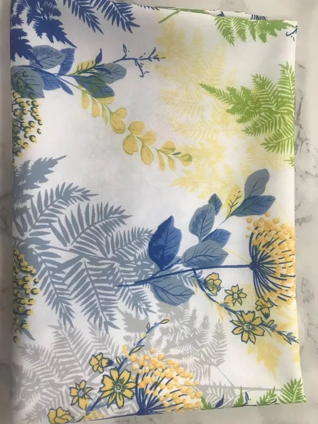 Printed minimatt fabric
