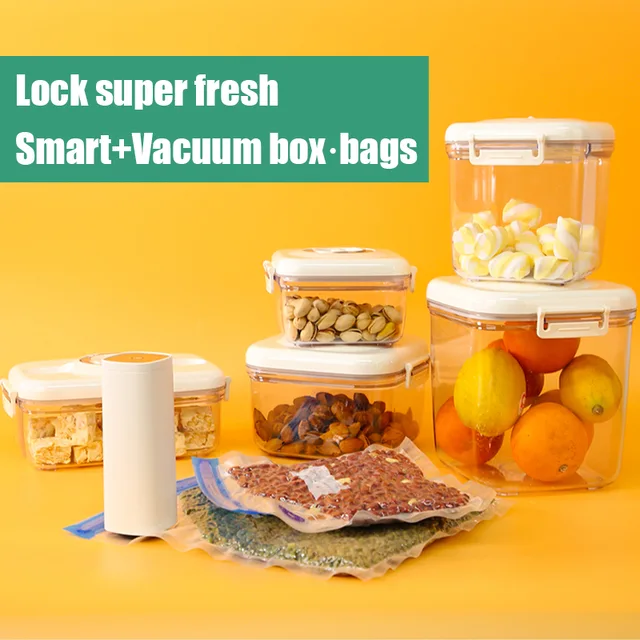 Mini Auto Vacuum Pump & Food vacuum bag set(10pcs)