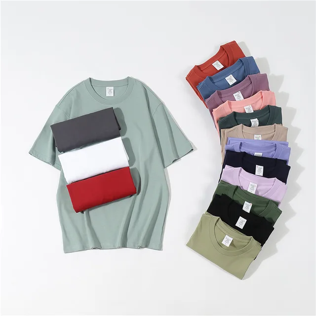 100% cotton drop shoulder T-shirt