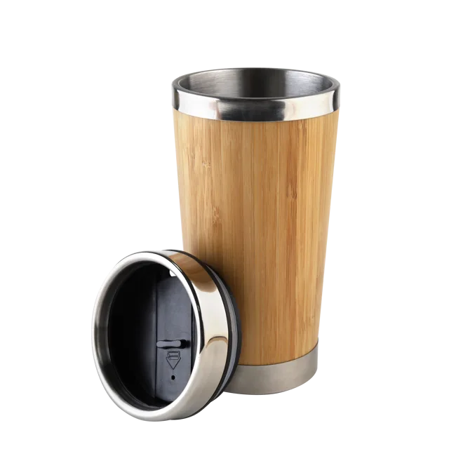 Sainless steel bamboo tumbler