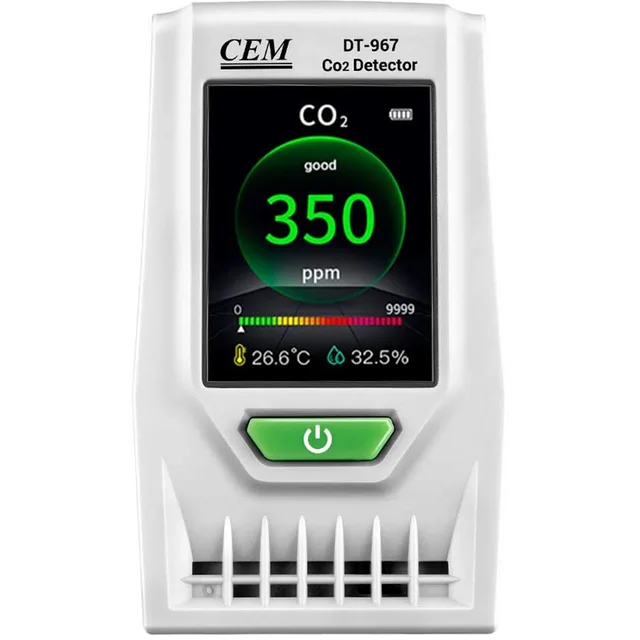 CEM DT-967 Desktop Indoor Air Quality CO2 Monitor Carbon Dioxide Detector