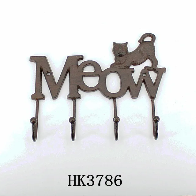 Cast Iron Cat Hook