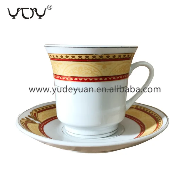 220cc coffee cup and saucers ceramic porcelain