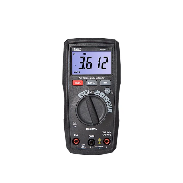 CEM DT-913T 4000 Counts True RMS Compact Digital Multimeters Auto Range