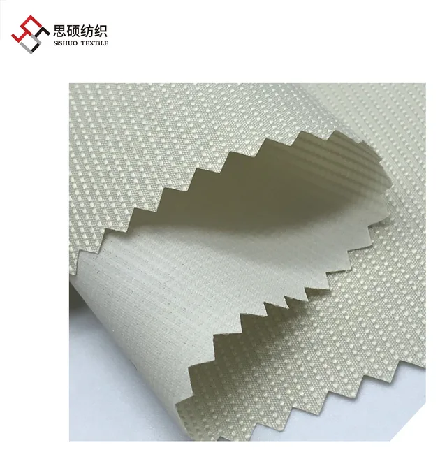 75D pearl point dewspo milky pu coated fabric for outdoor jacket curtain
