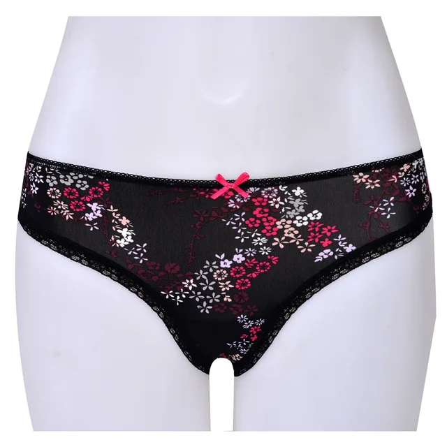Lady Breathable Comfortable Nylon Aop Thong