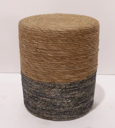 Stool by rush straw and corn bran
