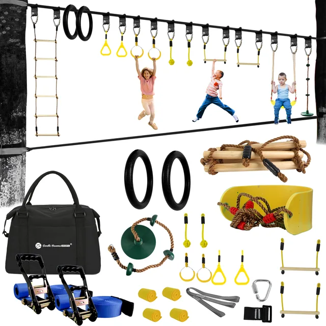 Kids climbing rope