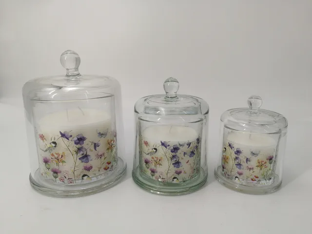 Glass cup candle