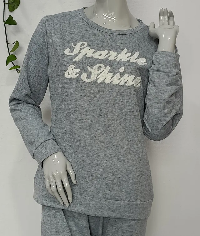 Ladies TC terry emboridery Pyjamas