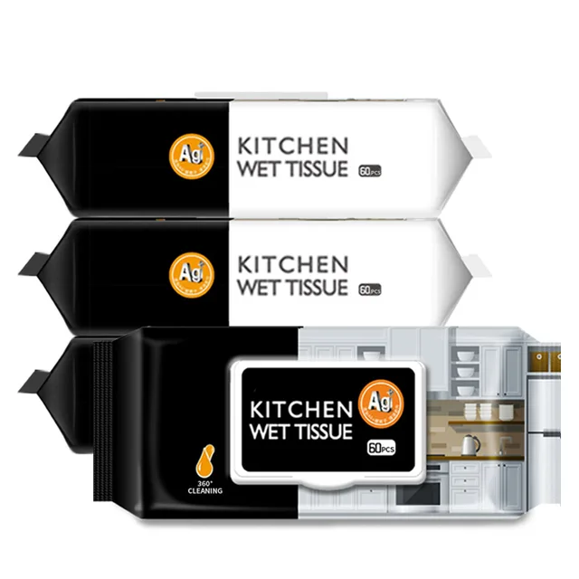 Kitchen Surface Clean Stain Removing Large Wet Wipe