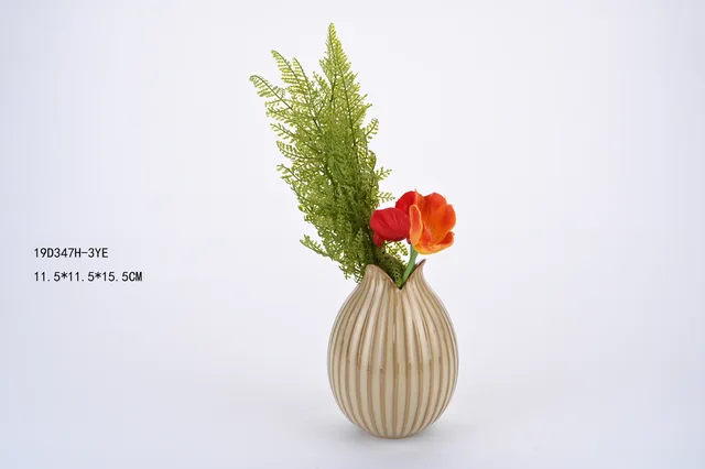 Porcelain Reactive Glazed Ceramic Vase