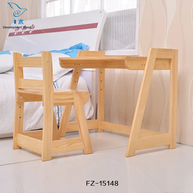 Pine Solid Wood Children Desk Kids Table